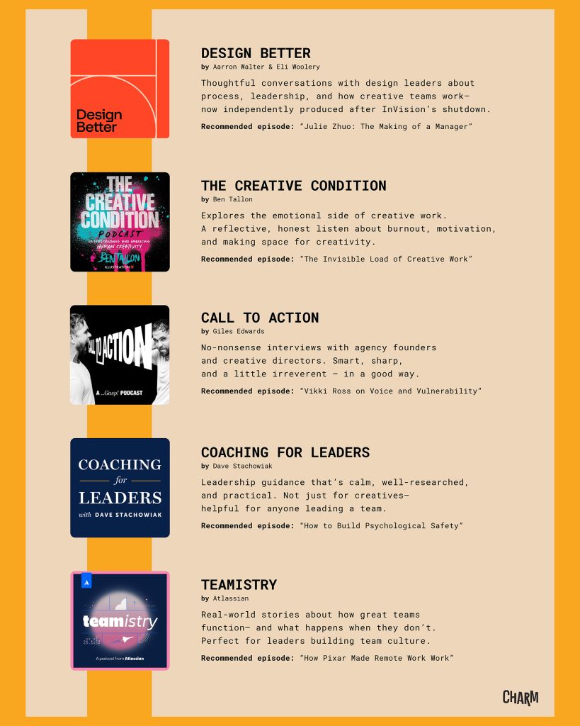 Podcast Recommendations for Creative Leadership